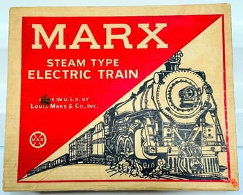 Marx Postwar O Gauge Outfit No. 9550 1666 Locomotive Freight Set Boxed