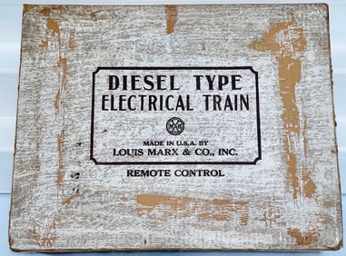 Marx Postwar O Gauge Outfit No. 33942 1998 Santa Fe Diesel Switcher Freight Set Boxed