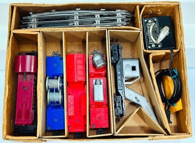 Marx Postwar O Gauge Outfit No. 33942 1998 Santa Fe Diesel Switcher Freight Set Boxed