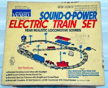 Marx Postwar O Gauge Outfit No. 48 – 21338M Montgomery Ward 1666 Locomotive Freight Set Boxed