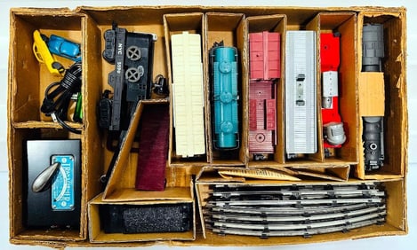 Marx Postwar O Gauge Outfit No. Allstate 9629 333 Locomotive Freight Set Boxed