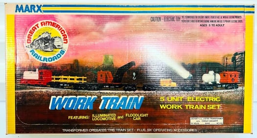 Marx Postwar O Gauge Outfit No. 27152 801 IC Diesel Switcher Freight Set Boxed