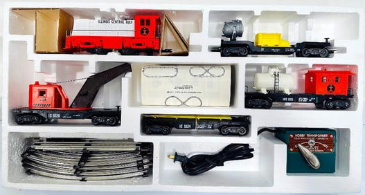 Marx Postwar O Gauge Outfit No. 27152 801 IC Diesel Switcher Freight Set Boxed