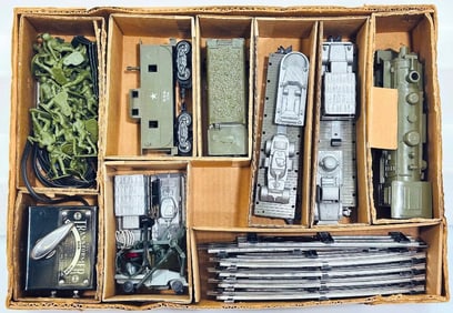 Marx Postwar O Gauge Outfit No. 24965 Walgreen Military Set Boxed