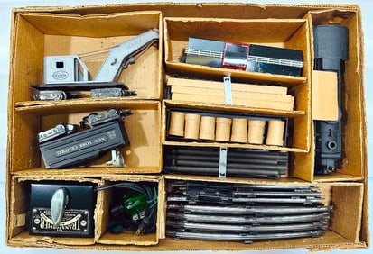 Marx Postwar O Gauge Outfit No. 52576 666 Locomotive Freight Set Boxed