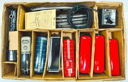 Marx Postwar O Gauge Outfit No. 5954 4591 Locomotive Freight and Passenger Set Boxed