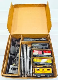 Marx Postwar O Gauge Outfit No. 9512 Allstate 198 0 – 4 – 0 Locomotive Freight Set Boxed