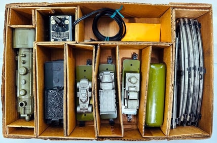 Marx Postwar O Gauge Outfit No. 4045 Military Freight Set Boxed