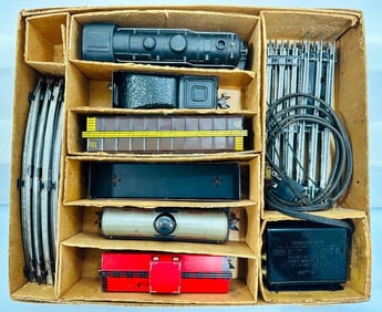 Marx Postwar O Gauge Outfit No. 25000/12 999 Locomotive Freight Set Boxed