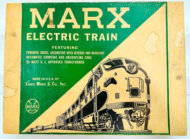 Marx Postwar O Gauge Outfit No. 44464 Western Pacific A – A Diesel Passenger Set Boxed