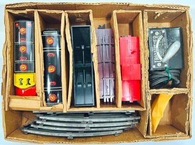 Marx Postwar O Gauge Outfit No. 28542 Kansas City Southern A – B Diesel Freight Set Boxed