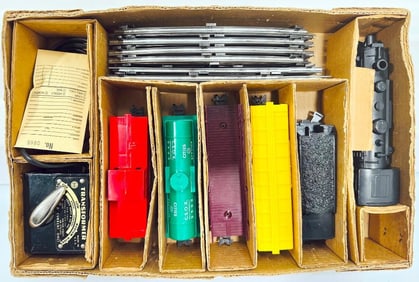 Marx Postwar O Gauge Outfit No. 09617 Happitime 400 Freight Set Boxed
