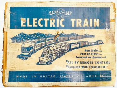 Marx Postwar O Gauge Outfit No. 9633 1829 Locomotive Passenger and Freight Set Boxed