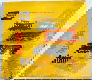 Marx Postwar O Gauge Outfit No. 09637 Allstate 799 Rock Island Diesel Switcher Freight Set Boxed