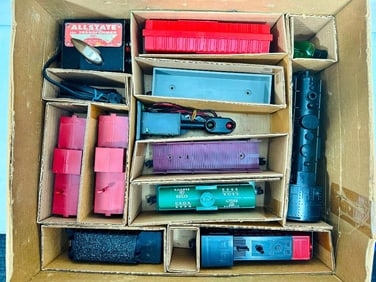 Marx Postwar O Gauge Outfit No. 09637 Allstate 799 Rock Island Diesel Switcher Freight Set Boxed