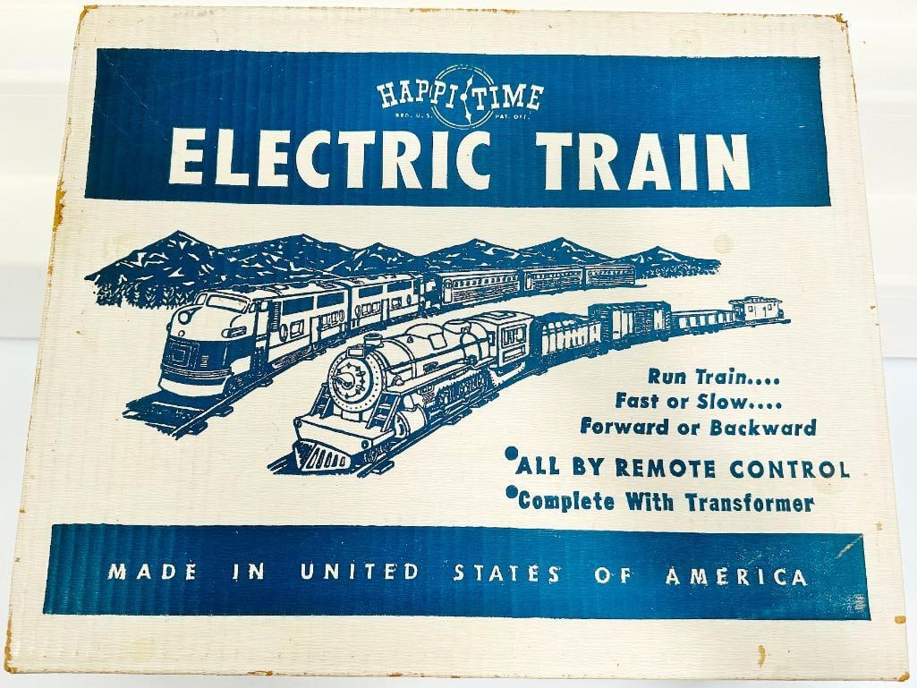 Marx Postwar O Gauge Outfit No. 09621 Happitime ATSF A – B – A Freight Set Boxed (1 of 15)