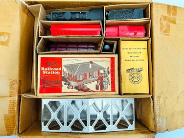 Marx Postwar O Gauge Outfit No. 52955 JT 666 Locomotive Freight Set Boxed
