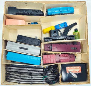 Marx Postwar O Gauge Outfit No. 9640 Allstate 666 Locomotive Freight Set Boxed
