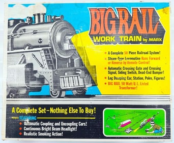 Marx Postwar O Gauge Outfit No. 50350 Big Rail 1666 Freight Set Boxed