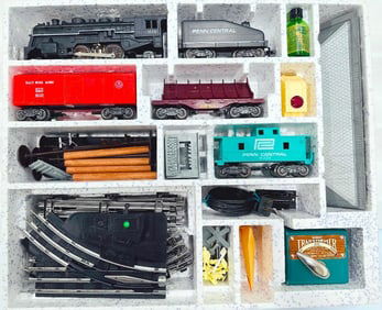 Marx Postwar O Gauge Outfit No. 50350 Big Rail 1666 Freight Set Boxed
