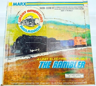 Marx Postwar O Gauge Outfit No. 4336 Rambler Freight Set Boxed