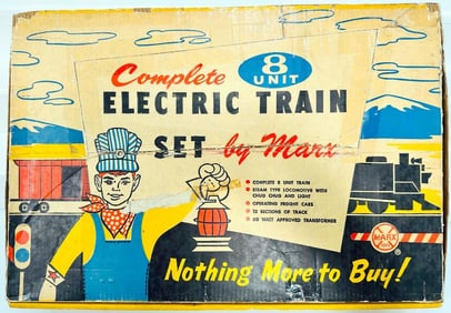 Marx Postwar O Gauge Outfit No. 25215 490 Locomotive Freight Set Boxed