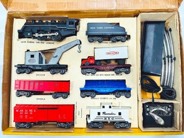Marx Postwar O Gauge Outfit No. 25215 490 Locomotive Freight Set Boxed