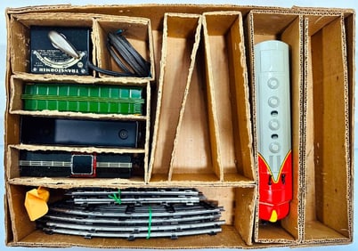 Marx Postwar O Gauge Outfit No. 05944 Happitime Santa Fe Diesel Freight Set Boxed