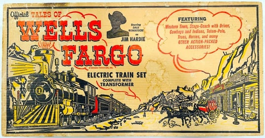 Marx Postwar O Gauge Outfit No. 54762 Wells Fargo Set Boxed