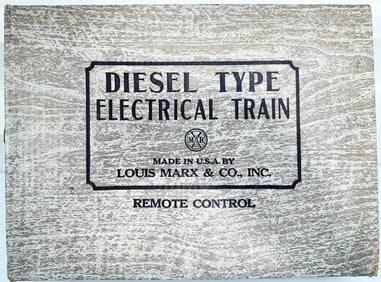 Marx Postwar O Gauge Outfit No. 8842 Kansas City Southern A – A Diesel Freight Set Boxed