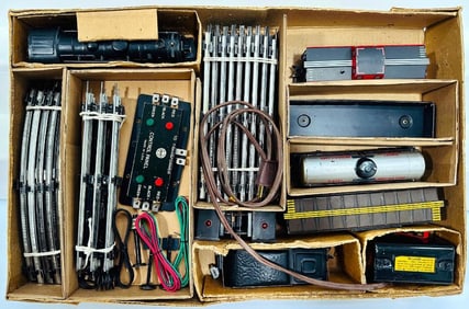 Marx Postwar O Gauge Outfit No. 25235 999 Locomotive Freight Set Boxed
