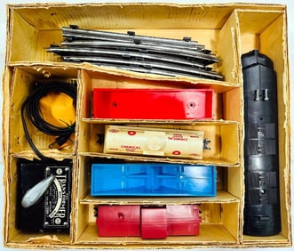 Marx Postwar O Gauge Outfit No. 40352 NYC Diesel Freight Set Boxed