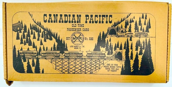 New Marx Modern O Gauge Canadian Pacific 4 Car Passenger Set Boxed