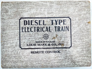 Marx Postwar O Gauge Outfit No. 8842 Kansas City Southern A – A Diesel Freight Set Boxed