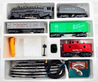 Marx Postwar O Gauge Outfit No. 52835 1666 Freight Set Boxed