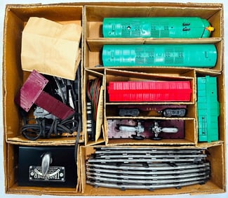Marx Postwar O Gauge Outfit No. 9633 Allstate Western Pacific A – B Diesel Freight Set Boxed