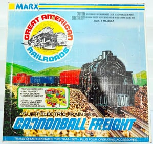 Marx Postwar O Gauge Outfit No. 4362 Cannonball Freight Set Boxed