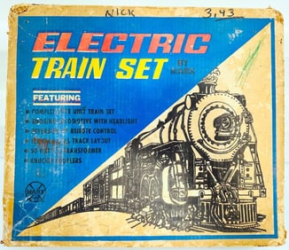 Marx Postwar O Gauge Outfit No. 9722 1666 Freight Set Boxed