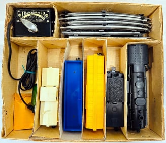 Marx Postwar O Gauge Outfit No. 9722 1666 Freight Set Boxed