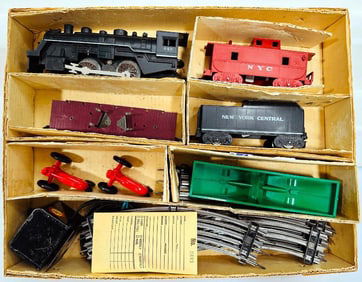 Marx Postwar O Gauge Outfit No. 4225 490 Locomotive Freight Set Boxed