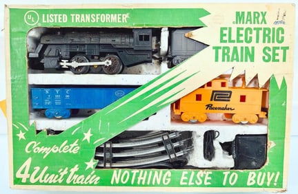 Marx Postwar O Gauge Outfit No. 4209 490 Locomotive Freight Set Boxed