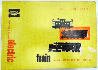Marx Postwar O Gauge Outfit No. 9628 Allstate 666 Locomotive Freight Set Boxed