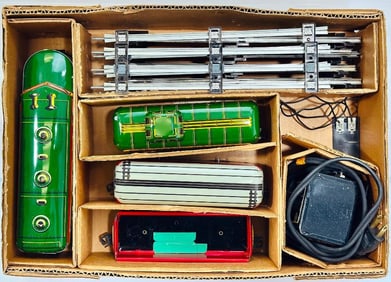 Marx Postwar O Gauge Outfit No. 8625 Seaboard A Powered Diesel Unit Freight Set Boxed