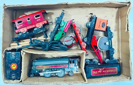 Marx Prewar O Gauge Outfit No. 4998 Canadian Pacific Freight Set Boxed