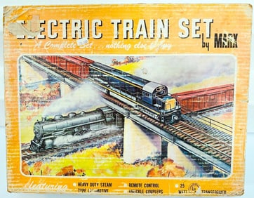 Marx Postwar O Gauge Outfit No. 4205 490 Locomotive Freight Set Boxed