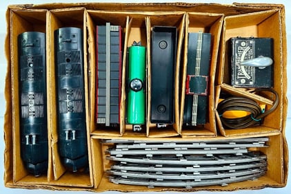 Marx Postwar O Gauge Outfit No. 09618 Happitime NYC A – A Diesel Freight Set Boxed