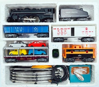 Marx Postwar O Gauge Outfit No. 52875 666 Locomotive Freight Set Boxed