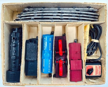 Marx Postwar O Gauge Outfit No. 9610 Allstate 400 Locomotive Freight Set Boxed