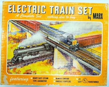 Marx Postwar O Gauge Outfit No. 4040 490 Locomotive Freight Set Boxed