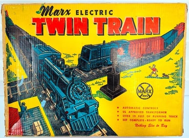 Marx Postwar O Gauge Outfit No. 39350 400 Locomotive/588 NYC Diesel Switcher Freight Set Boxed